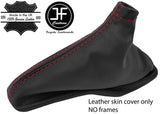 RED STITCH TOP GRAIN LEATHER HANDBRAKE GAITER FITS SUBARU IMPREZA 2005-2007