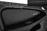 GREY STITCH 2X FRONT DOOR CARD TRIM SKIN COVERS FITS JAGUAR X TYPE 2001-2009