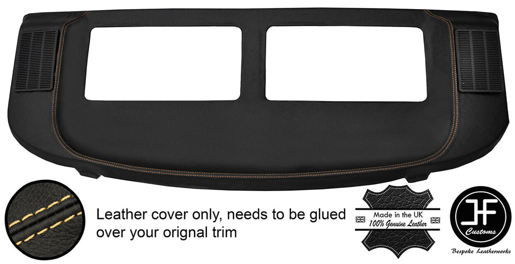BEIGE STITCH REAR PARCEL SHELF REAL LEATHER COVER FOR MERCEDES S CLASS SEC W126