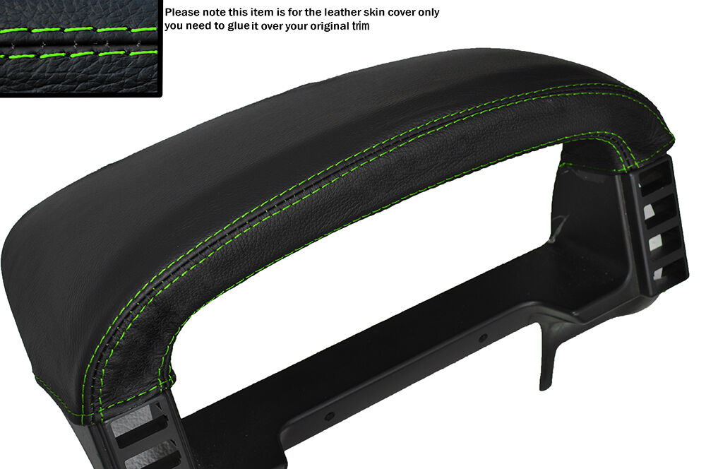 GREEN STITCH SPEEDO BINNACLE LEATHER SKIN COVER FITS LAND ROVER DISCOVERY 96-04