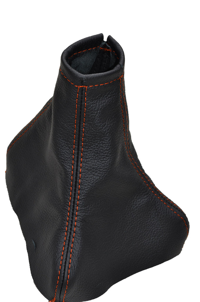 ORANGE STITCH FITS VAUXHALL OPEL VECTRA C SIGNUM 2002-2008 LEATHER GEAR GAITOR
