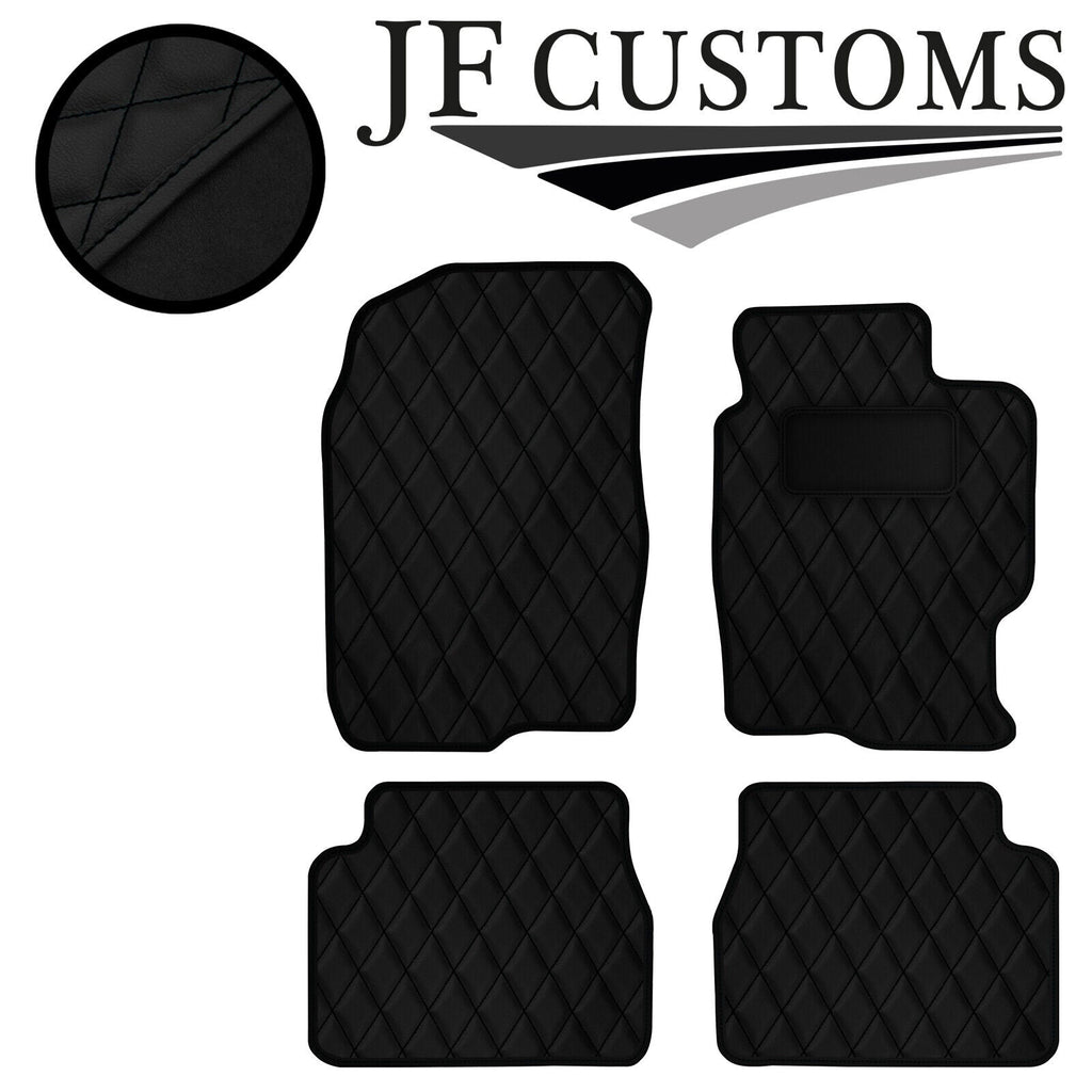 BLACK DIAMOND STITCH VINYL 4X TAILORED FLOOR CARPETS FOR MAZDA 6 MK1 02-07 JF1
