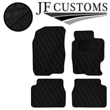BLACK DIAMOND STITCH VINYL 4X TAILORED FLOOR CARPETS FOR MAZDA 6 MK1 02-07 JF1