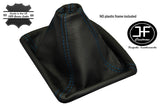 BLUE STITCH MANUAL LEATHER GEAR GAITER FITS VOLKSWAGEN PASSAT B4 1988?1996