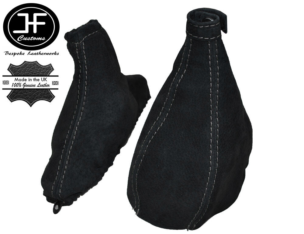 GREY STITCHING FITS ALFA ROMEO MITO PU SUEDE GEAR HANDBRAKE GAITER  2008-2013
