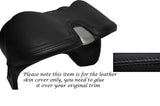 BLACK STITCH SPEEDO HOOD SURROUND LEATHER SKIN COVER FITS NISSAN NOTE 2009-2013