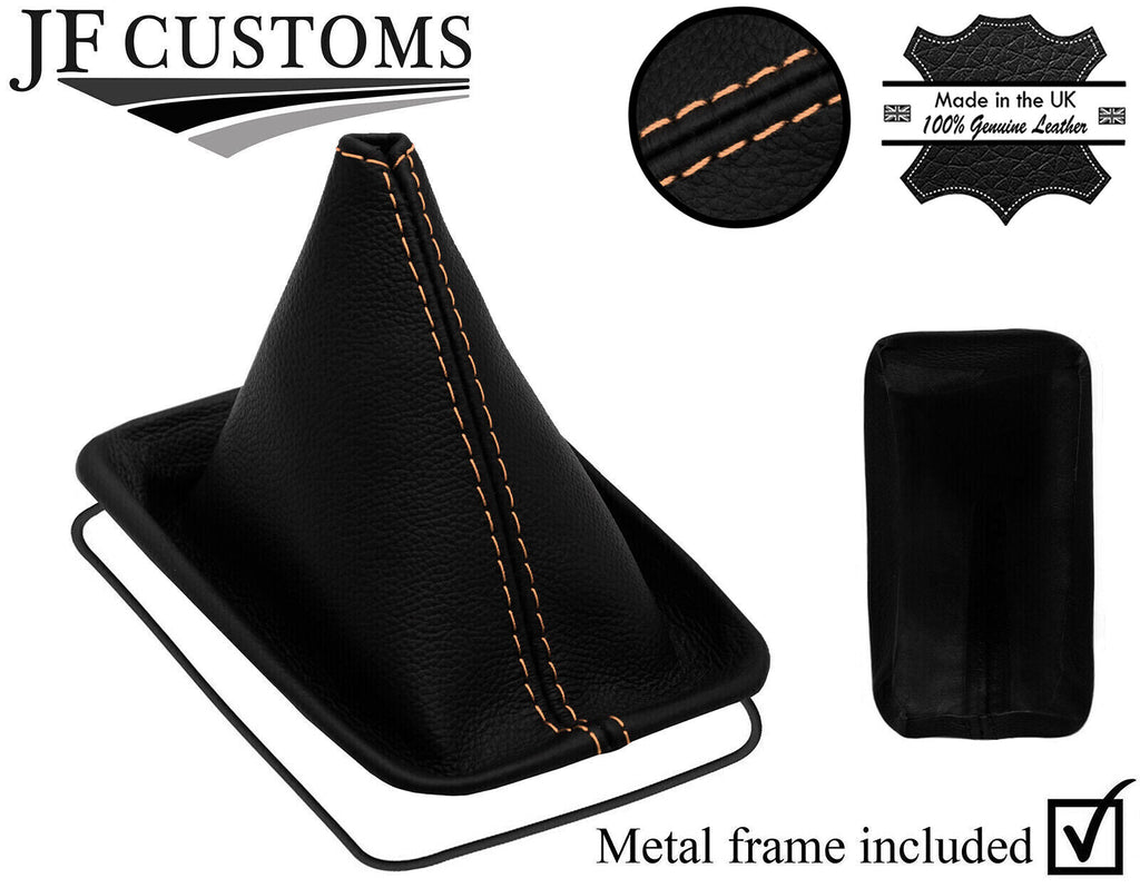 BEIGE STITCH LEATHER AUTOMATIC GEAR + METAL FRAME FOR MAZDA MX5 MK1 MIATA 89-97