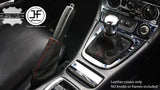 RED STITCH REAL LEATHER GEAR HANDBRAKE GAITER FITS MAZDA MX5 MIATA MK2 98-00