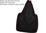 RED STITCH FITS MERCEDES 190 190E 190D W201 C CLASS LEATHER GEAR COVER