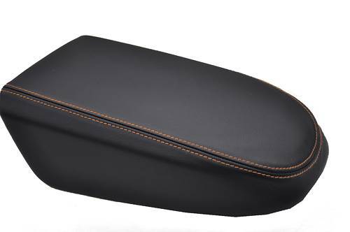 FITS FORD FOCUS MK3 05-08 ARMREST COVER LEATHER ORANGE  ST CUSTOM NEW MADE IN UK
