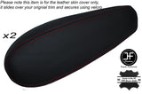 RED STICH 2X SEAT ARMREST SKIN COVERS FITS CHEVY SILVERADO TAHOE SIERRA 95-99
