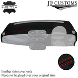 RED STITCH LEATHER DASH DASHBOARD COVER FITS FIAT 500 ABARTH 07-16 CUSTOM NEW
