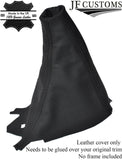 BLACK STITCH MANUAL LEATHER GEAR GAITER FITS LAND ROVER DISCOVERY 3 LR3 04-09
