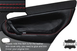 RED STITCHING 2X REAR DOOR CARD TRIM SKIN COVER FITS ALFA ROMEO 147 5 DOOR
