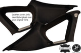 BLACK STITCH 2X REAR C PILLAR COVERS FOR SUBARU IMPREZA WRX STI HATCHBACK 08-14