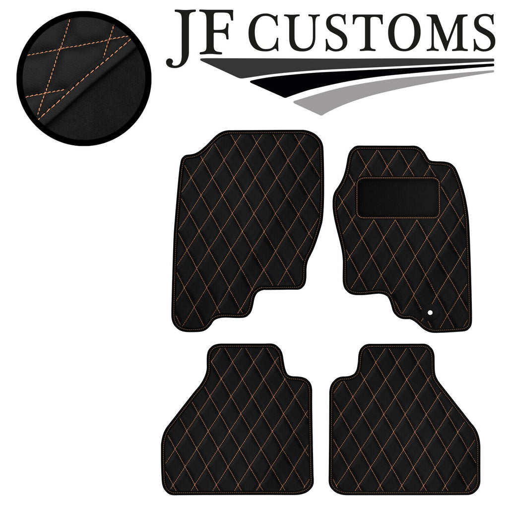 BEIGE DIAMOND VINYL 4X TAILORED FLOOR CARPET FOR NISSAN NAVARA D40 05-10 JF1