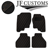 BEIGE DIAMOND VINYL 4X TAILORED FLOOR CARPET FOR NISSAN NAVARA D40 05-10 JF1