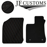 BROWN DIAMOND STITCH VINYL 2X TAILORED FLOOR CARPET FOR TOYOTA HILUX 11-17 JF1
