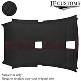 DSG2 D RED STITCH D GREY SUEDE HEADLINER COVER FOR BMW E81 04-13 HATCHBACK 3DR