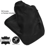 BLACK STITCHING MANUAL LEATHER GEAR GAITER FITS VW VOLKSWAGEN CRAFTER LT3 06-15