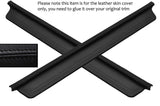 BLACK STITCH 2X DOOR SILL LEATHER SKIN COVERS FITS HONDA INTEGRA DC2 1993-2001