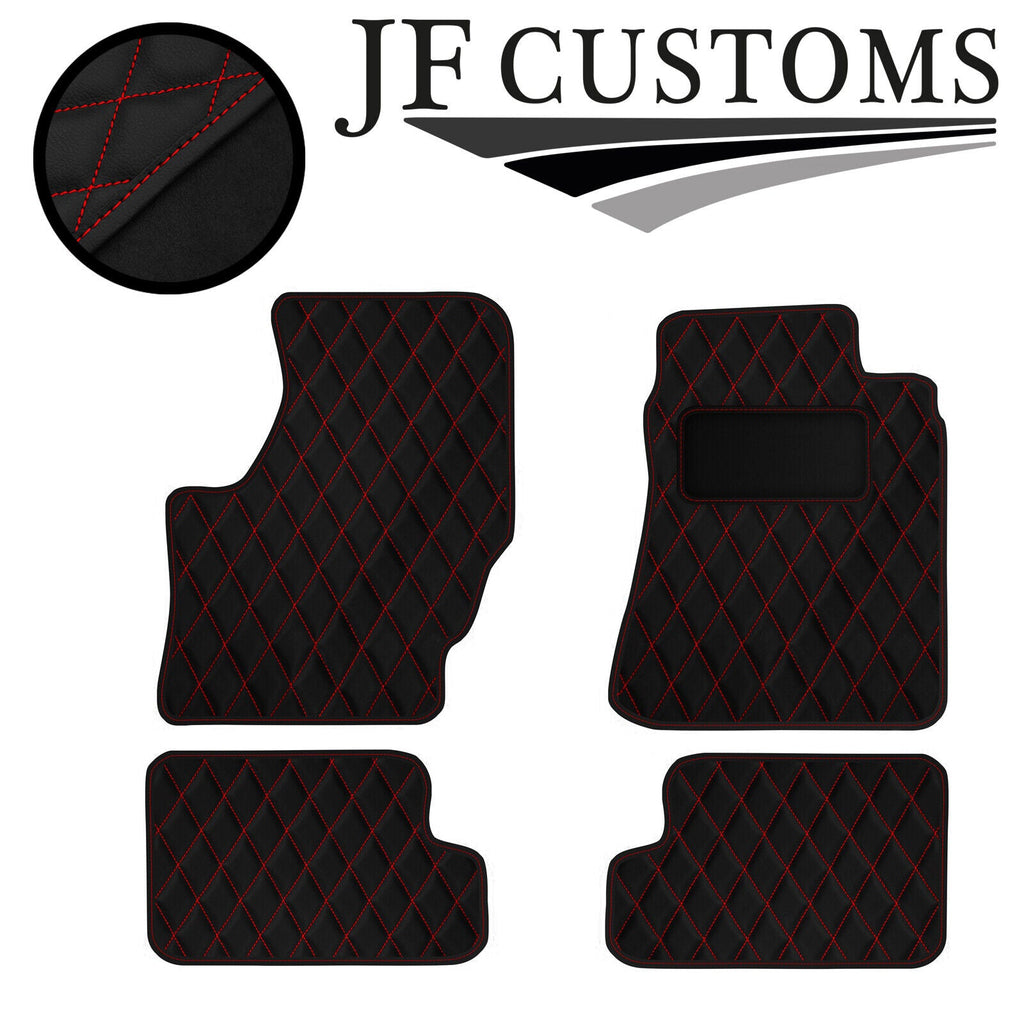 RED DIAMOND STITCH VINYL 4XTAILORED FLOOR CARPET FOR NISSAN 200SX 89-94 JF1