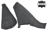 PINK STITCHING FITS BMW MINI R50 R53 GEAR HANDBRAKE 2001-2006 GRAPHITE SUEDE