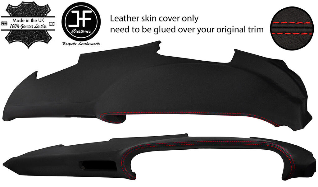 RED STITCH TOP DASH DASHBOARD STYLE 2 LEATHER COVER FITS PORSCHE 911 930 SC
