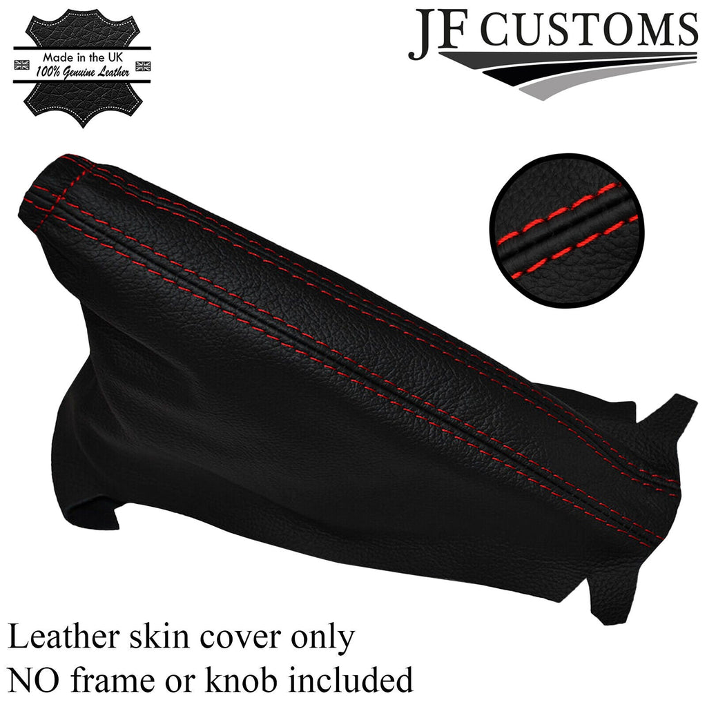 RED STITCHING FITS VAUXHALL OPEL CORSA D 2006-2014  LEATHER HANDBRAKE GAITER