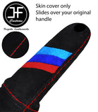 RED STITCH TRI STRIPE SUEDE HANDBRAKE HANDLE COVER FITS BMW Z4 E85 E86 02-08