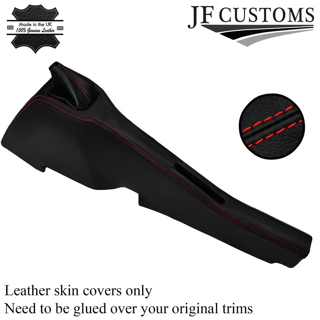 RED STICH CONSOLE TUNNEL & GAITER SKIN COVER FITS VAUXHALL OPEL VX220 STYLE 2