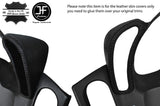 BLACK STITCH 2X DASH POD LEATHER WRAPS NAPA LEATHER COVERS FITS CORVETTE C6