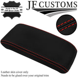 RED STITCH ITALIAN LEATHER ARMREST LID COVER FOR AUDI A3 8P 04-12 STYLE 2