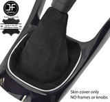 BLACK STITCHING SUEDE MANUAL GEAR GAITER FOR VAUXHALL OPEL ADAM 2012-2018