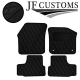 BLACK DIAMOND STITCH VINYL 4X TAILORED FLOOR CARPET FOR VW UP 5DR 12-21 JF1