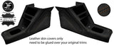 BROWN STITCH 2X KNEE PAD & GEAR SURROUND LEATHER COVERS FOR FIAT X19 X1/9 73-89