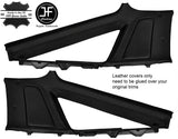 BLACK STITCH 2X UPPER REAR QUARTER PANEL LTHR COVER FITS TOYOTA SUPRA MK3 86-93