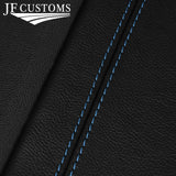 L BLUE STITCH 2X DOOR CARD TRIM LEATHER COVER FOR VAUXHALL OPEL ASTRA H MK5 3DR