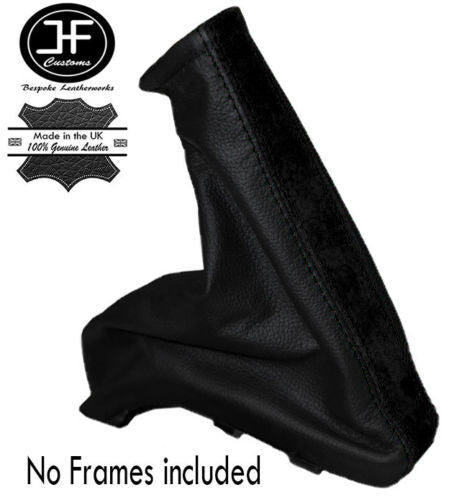 BLACK SUEDE BLACK LEATHER FOR VAUXHALL OPEL ASTRA F 1991-1981 HANDBRAKE GAITER