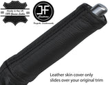 BLACK STITCH HANDBRAKE HANDLE REAL LEATHER COVER FOR RANGE ROVER L322 2002-2006