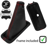 RED STITCH LEATHER AUTOMATIC GEAR + PLASTIC FRAME FOR VAUXHALL OMEGA C 99-03