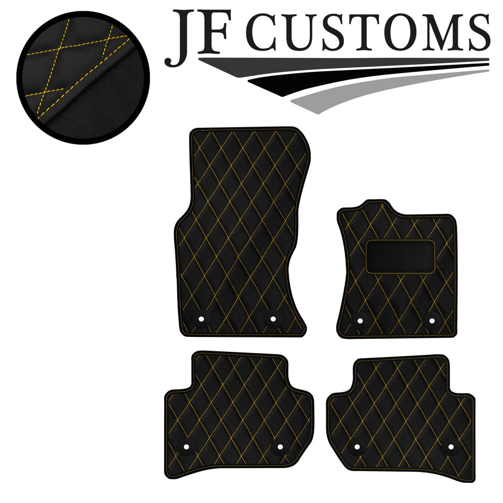 YELLOW DIAMOND VINYL 4X TAILORED FLOOR CARPET FOR RANGE ROVER VELAR 17-21 JF1