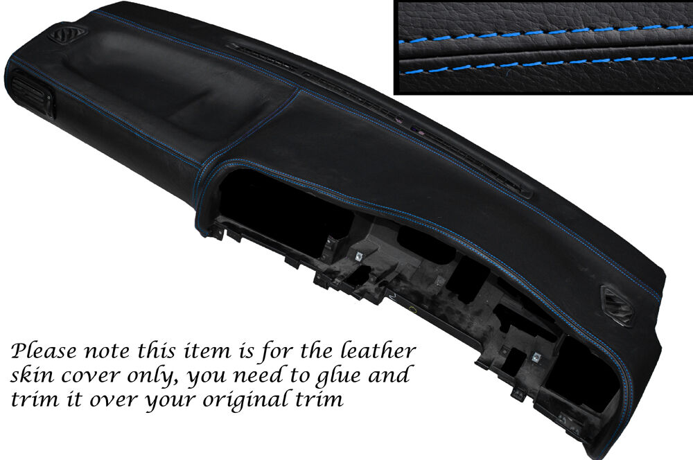BLUE STITCH DASH DASHBOARD LEATHER SKIN COVER FITS NISSAN SUNNY PULSAR GTIR