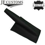 D GREEN STITCH LEATHER GEAR HANDBRAKE SET FOR MINI CLASSIC ROVER AUSTIN MORRIS