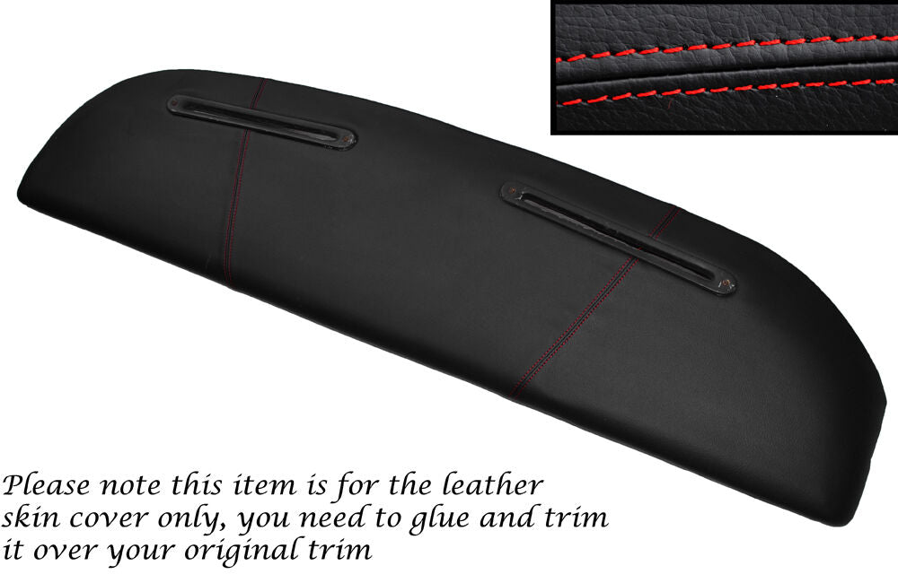 RED STITCHING TOP DASH DASHBOARD LEATHER COVER FITS RELIANT SCIMITAR SE5