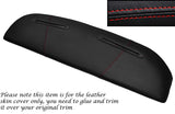 RED STITCHING TOP DASH DASHBOARD LEATHER COVER FITS RELIANT SCIMITAR SE5