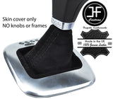 BLACK STITCHING REAL SUEDE DSG AUTOMATIC GEAR GAITER FOR VW POLO 6R 2009-2014