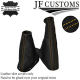 YELLOW STITCH FITS OPEL VAUXHALL ASTRA G COUPE AUTO AUTOMATIC 1998-2005 GAITERS