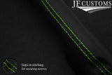 GREEN STITCH 3X DASH TRIM LEATHER SKIN COVERS FITS LAND ROVER DEFENDER 07-14