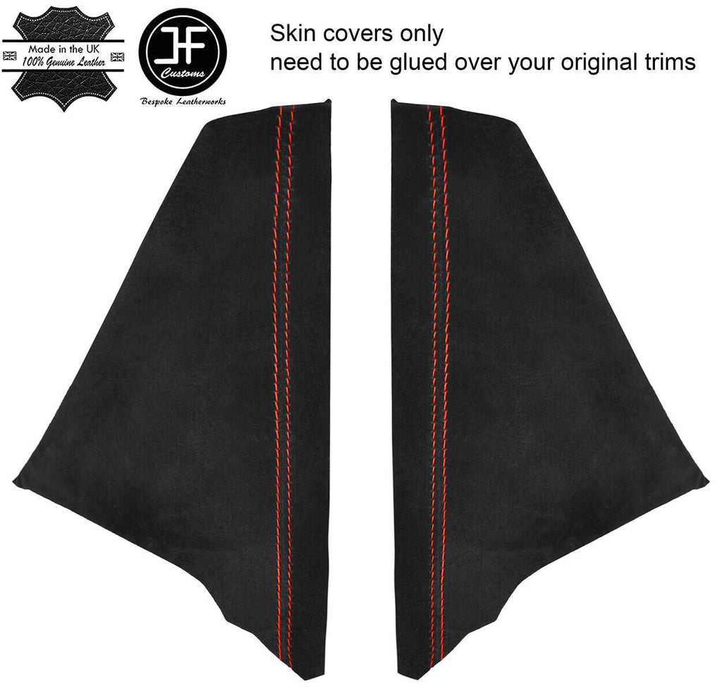RED STITCH 2X DASH SIDE TRIM SUEDE COVER FOR MERCEDES VITO VIANO W639 04-12